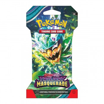 Pokemon Scarlet&Violet: Twilight Masquerade Sleeved Booster kortų papildymo pakuotė 1 vnt. Pokemon Scarlet&Violet: Twilight Masquerade Sleeved Booster kortų papildymo pakuotė 1 vnt.